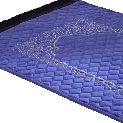 Premium Embroidered Soft Velvet Quilted Prayer Mat - PR046052