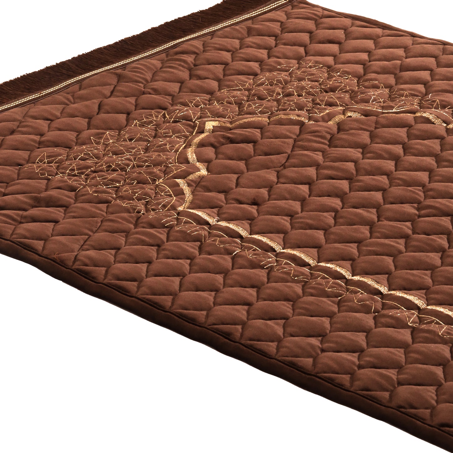 Premium Embroidered Soft Velvet Quilted Prayer Mat - PR046052