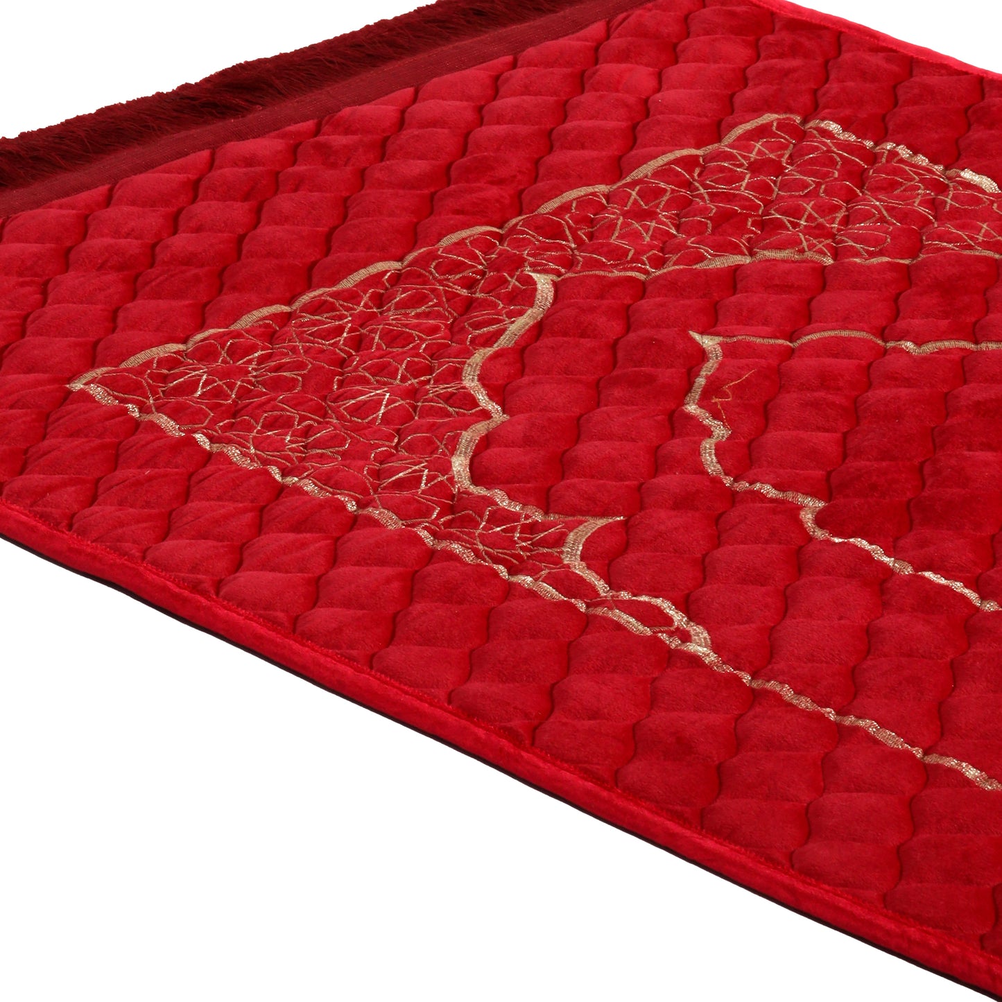 Premium Embroidered Soft Velvet Quilted Prayer Mat - PR053059