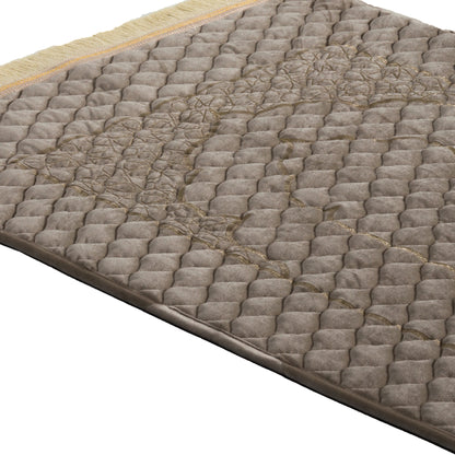 Premium Embroidered Soft Velvet Quilted Prayer Mat - PR053059