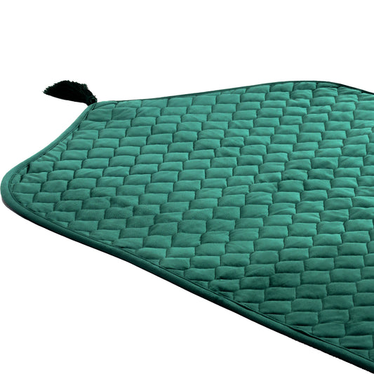 Premium Soft Plain Velvet Quilted Prayer Mat - PR060062