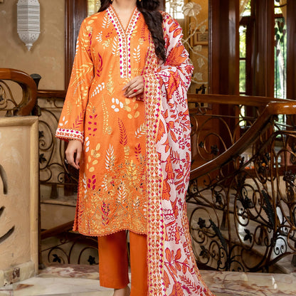 ZESH CUTWORK EMBROIDERED LAWN EDIT' 24 - LSWS012