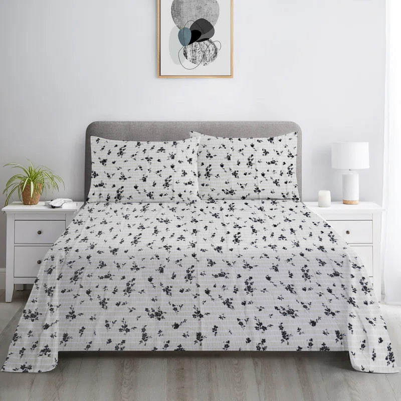 Exports Cotton Printed King Bedsheet - CBS133