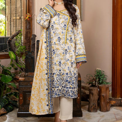 ZESH CUTWORK EMBROIDERED LAWN EDIT' 24 - LSWS012