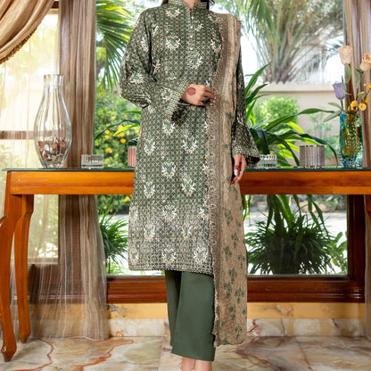 ZESH CUTWORK EMBROIDERED LAWN EDIT' 24 - LSWS012