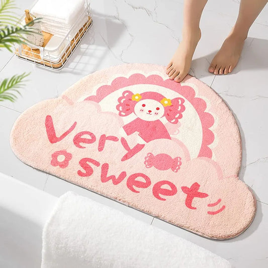 Soft Rugs Home Entrance Carpet Bedroom Toilet Bathroom Door Absorbent Non-Slip Foot Pad - DM069