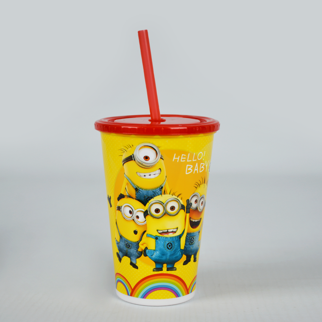 Minions - Straw Glass Straw Cup Kids Straw Bottle - KSB006