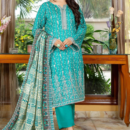 ZESH CUTWORK EMBROIDERED LAWN EDIT' 24 - LSWS012