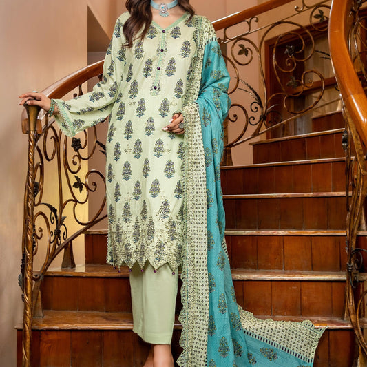 ZESH CUTWORK EMBROIDERED LAWN EDIT' 24 - LS796