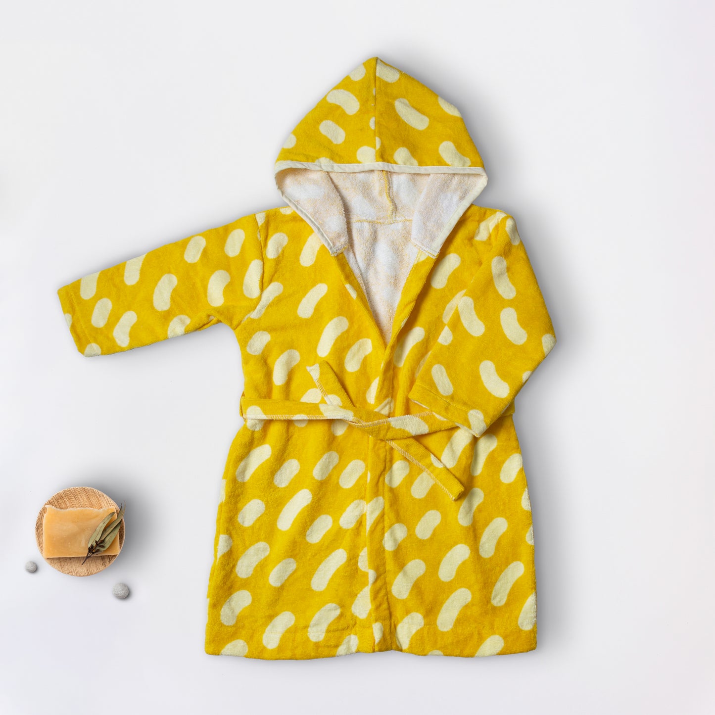 Exports Leftover 100% Cotton Kids Printed Bathrobe - KBR008