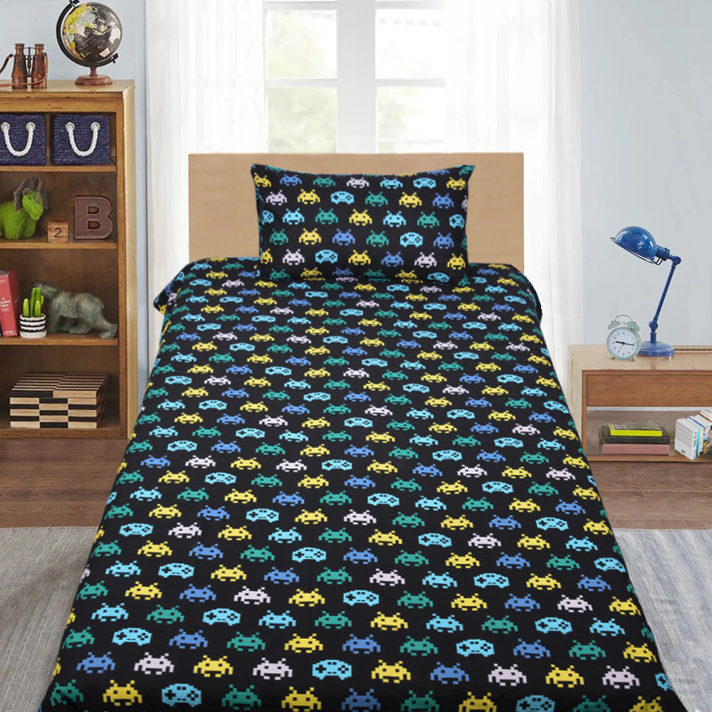 Retro Invaders Bedsheet