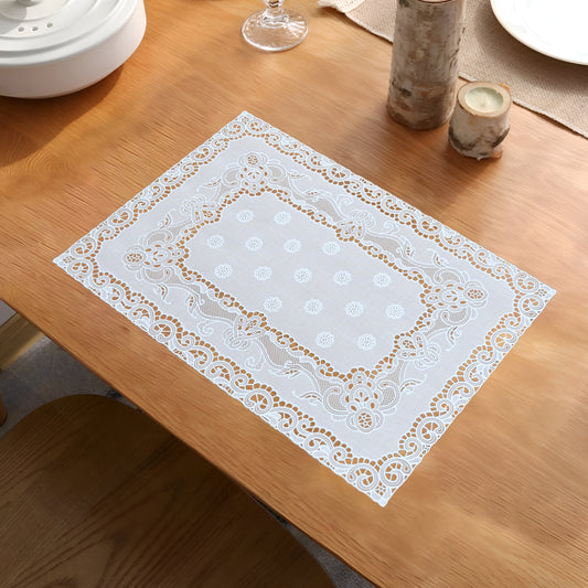 Embroidered Vinyl Placemats Washable Table Mats - PM058