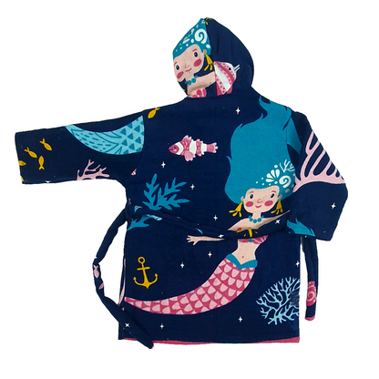 MERMAID-Exports Leftover 100% Cotton Kids Printed Bathrobe - KBR010