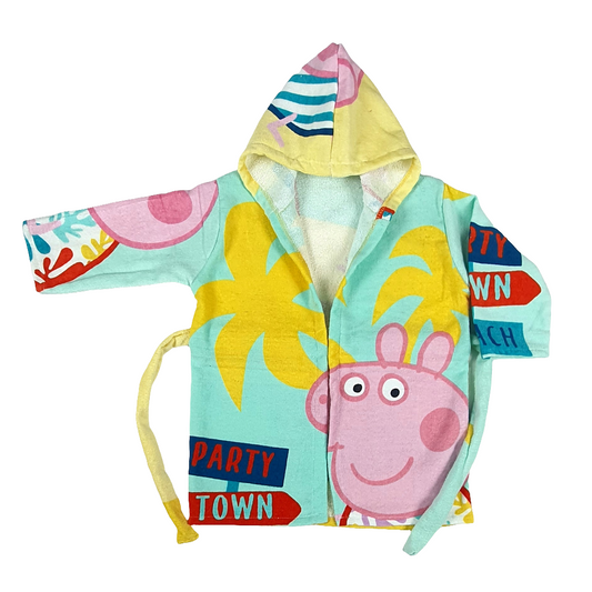 PEPPA-Exports Leftover 100% Cotton Kids Printed Bathrobe - KBR011