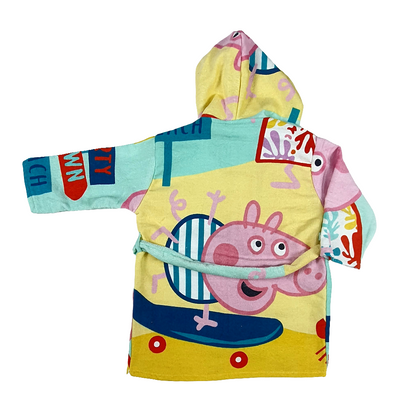 PEPPA-Exports Leftover 100% Cotton Kids Printed Bathrobe - KBR011