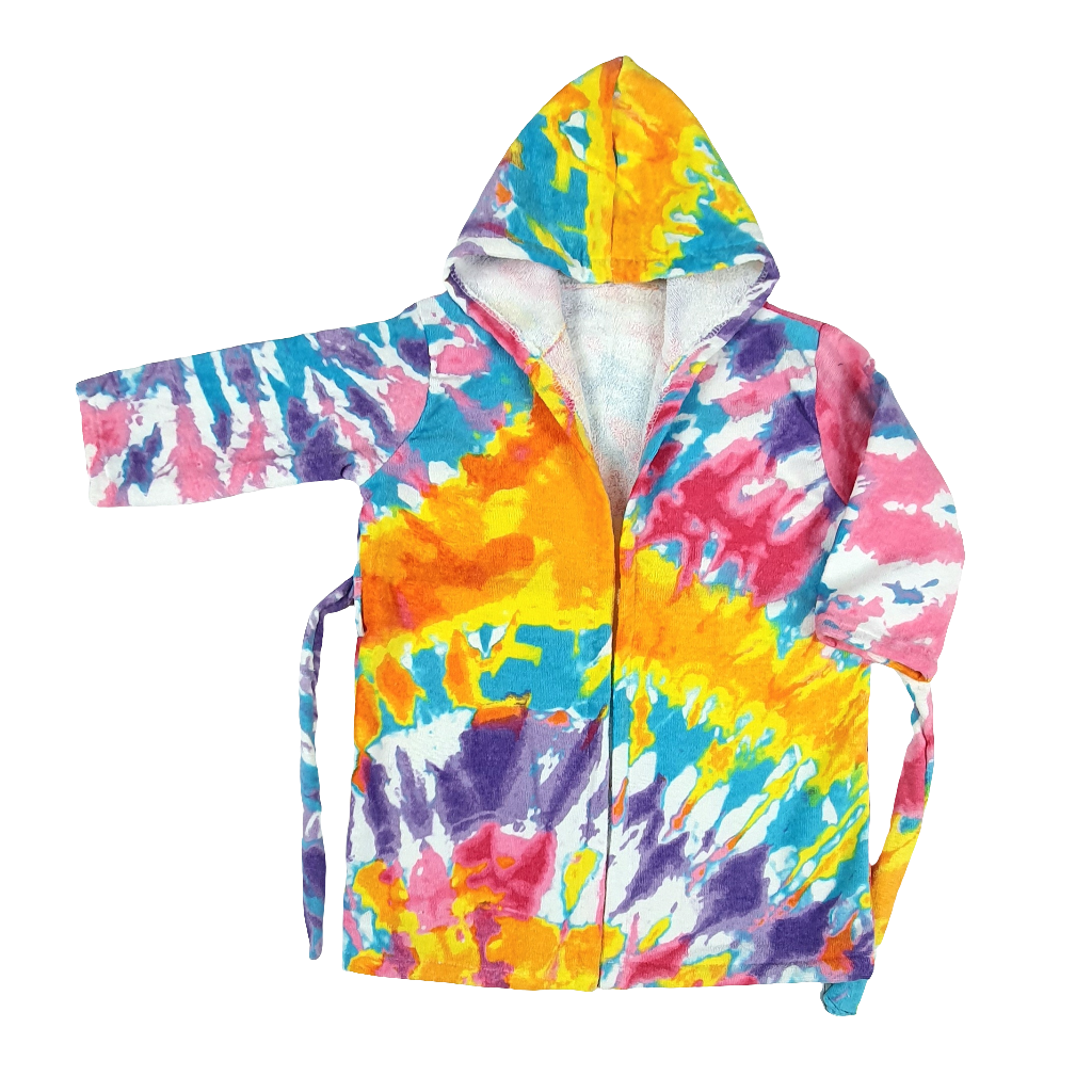 TIE&DYE-Exports Leftover 100% Cotton Kids Printed Bathrobe - KBR016