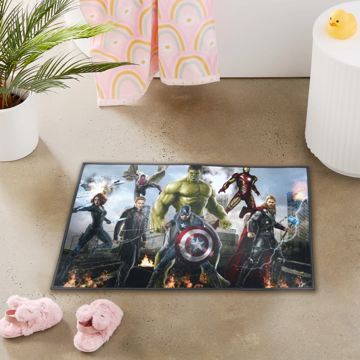 AVENGERS - Kids Animated Character Door Mat Table Mat Play Mat - DM081