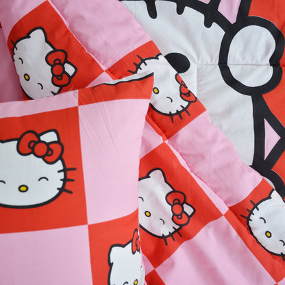 Hello Kitty - Exports Cotton Kids Printed Comforter Set 3 Piece - KCS059