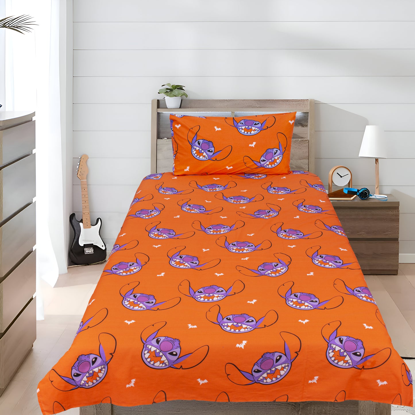 STITCH & ANGEL - Kids Exports Cotton Single Bedsheet - KCBS051