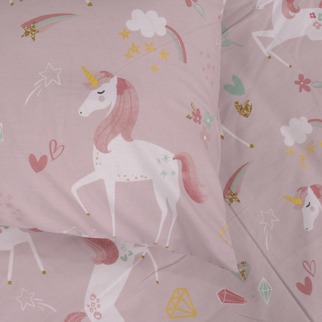 UNICORN - Kids Exports Cotton Single Bedsheet - KCBS053