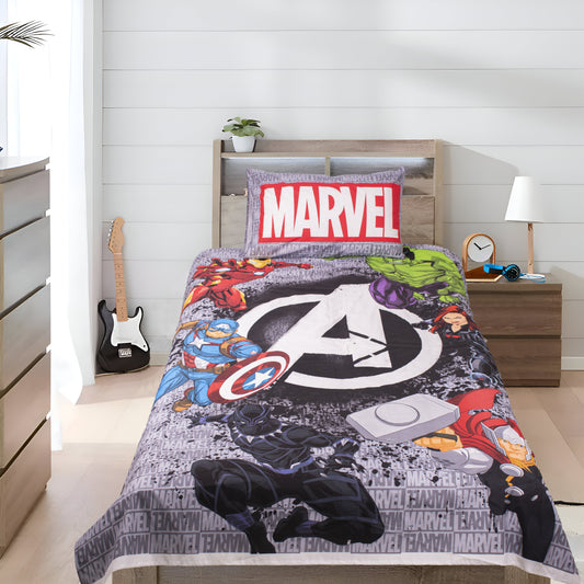 MARVEL AVENGERS - Kids Exports Cotton Single Bedsheet - KCBS047