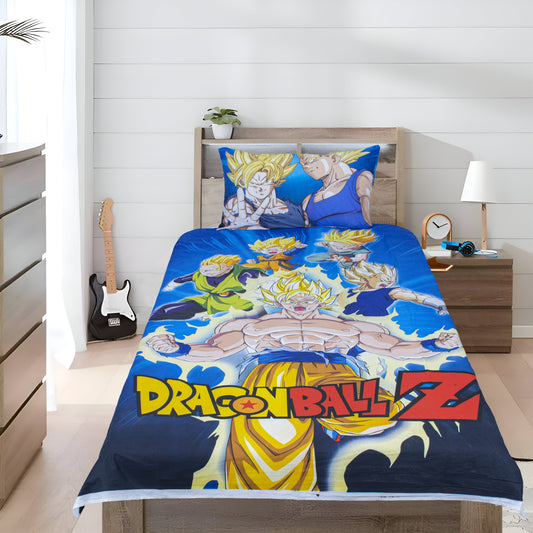 DRAGON BALLS - Kids Exports Cotton Single Bedsheet - KCBS048