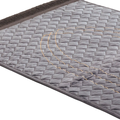 Premium Embroidered Soft Velvet Quilted Prayer Mat - PR038045