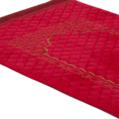 Premium Embroidered Soft Velvet Quilted Prayer Mat - PR046052