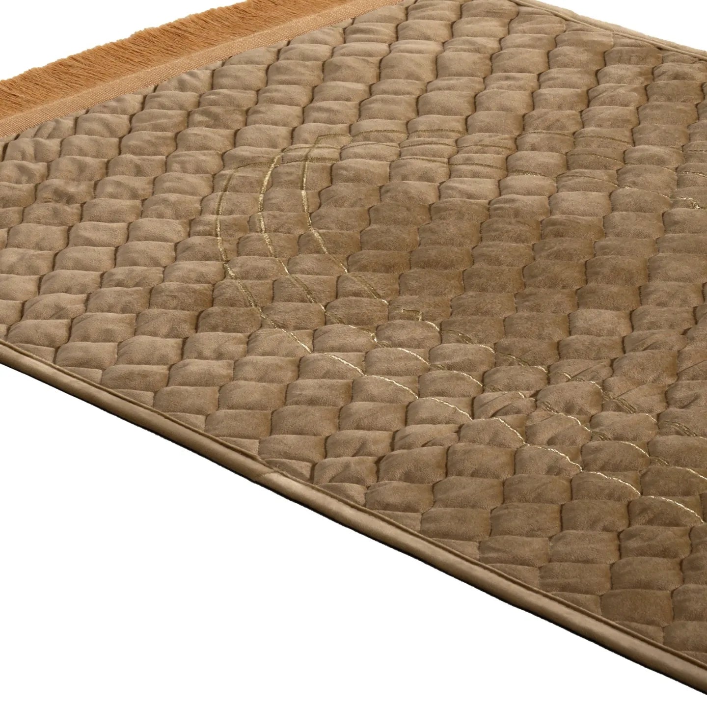 Premium Embroidered Soft Velvet Quilted Prayer Mat - PR038045