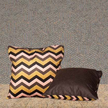 GEOMATRIC- Micro Velvet Luxury Cushion - FC064