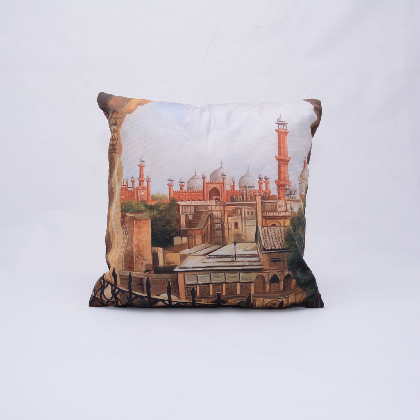 BADSHAHI MOSQUE - Micro Velvet Luxury Cushion - FC044