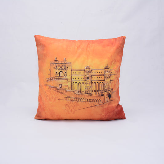 ANCIENT FORT - Micro Velvet Luxury Cushion - FC046