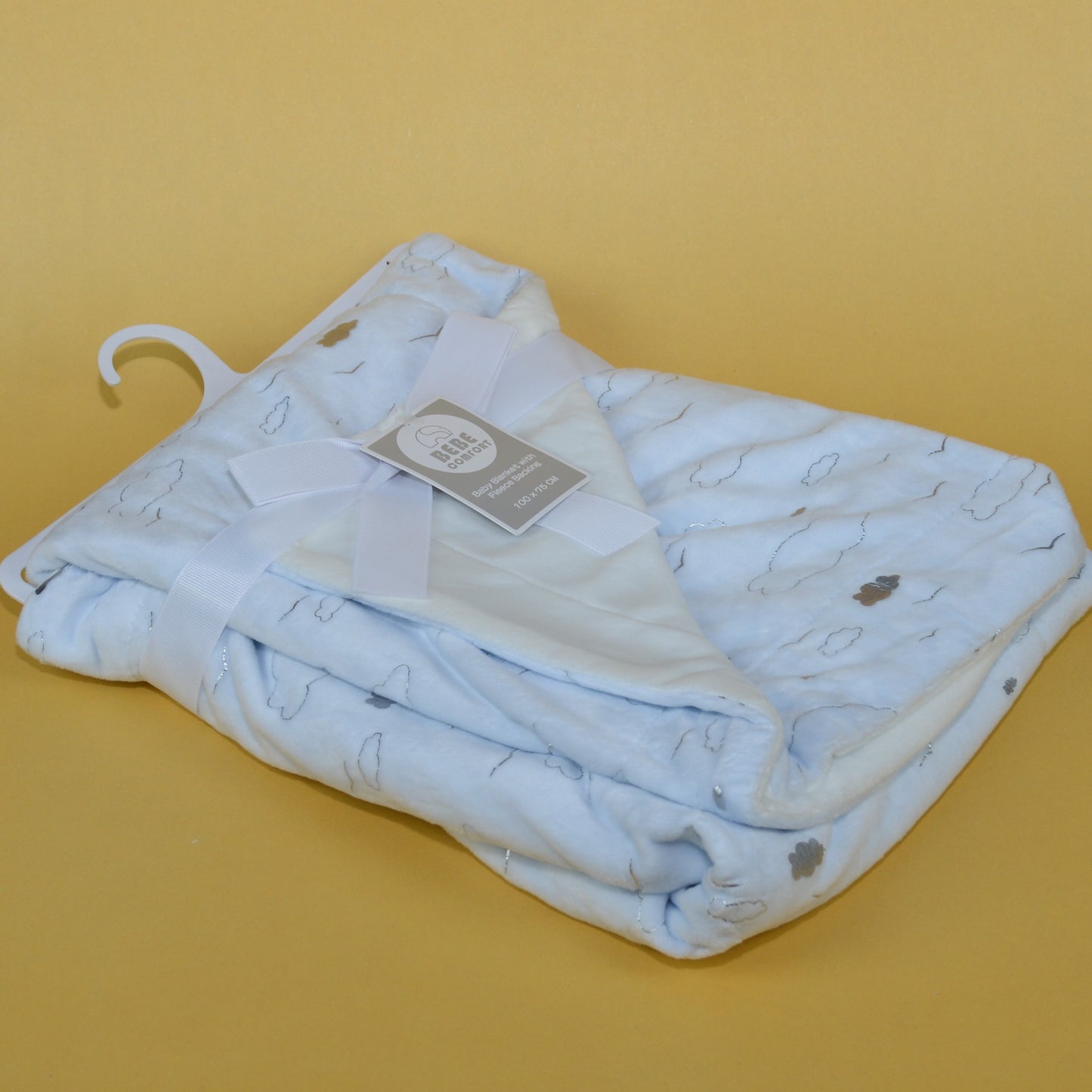 BEBE COMFORT - Soft Clouds Baby Plush Blanket Blue - NB0114