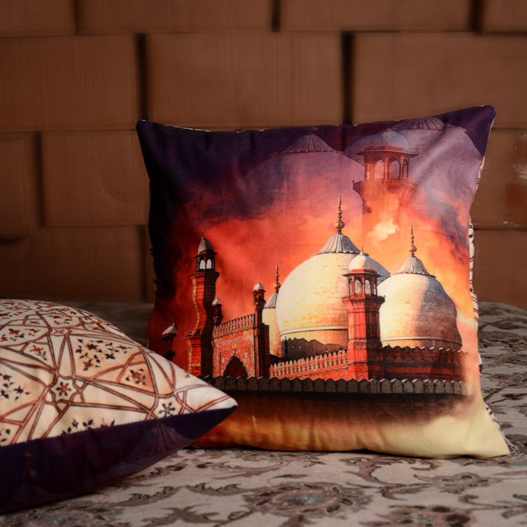 ANCIENT DOMES - Micro Velvet Luxury Cushion - FC045